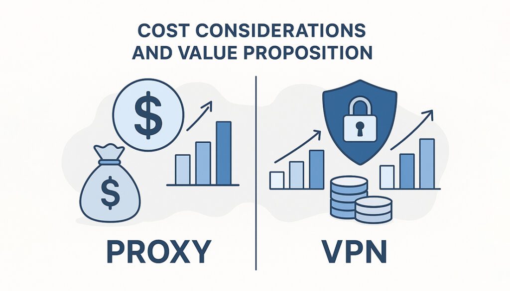 Proxy vs VPN 3 Cost Considerations and Value Proposition, Proxy vs VPN