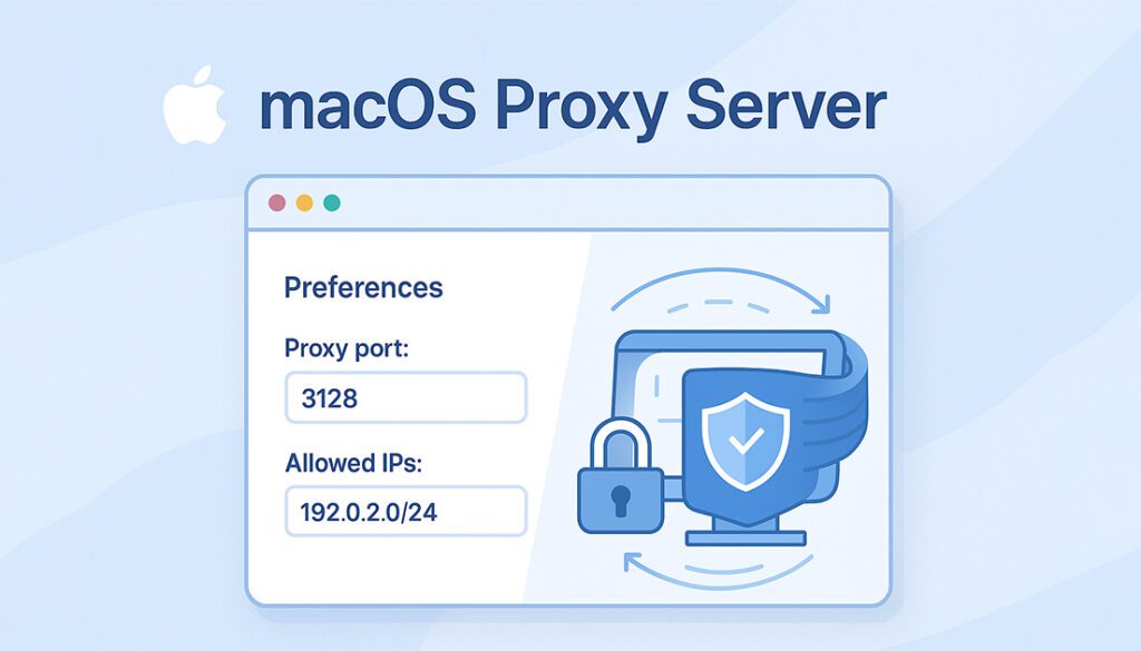 how to make a proxy server on macOS (SquidMan)