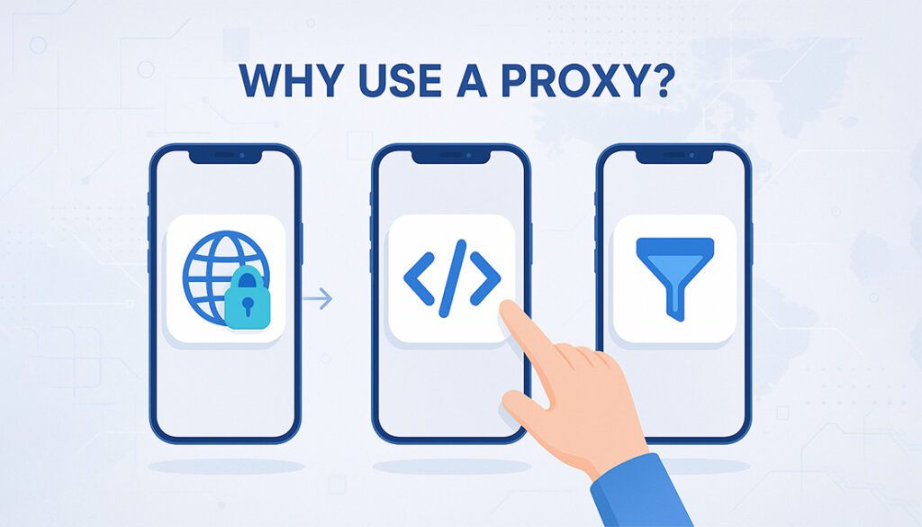 how to use proxy on iPhone