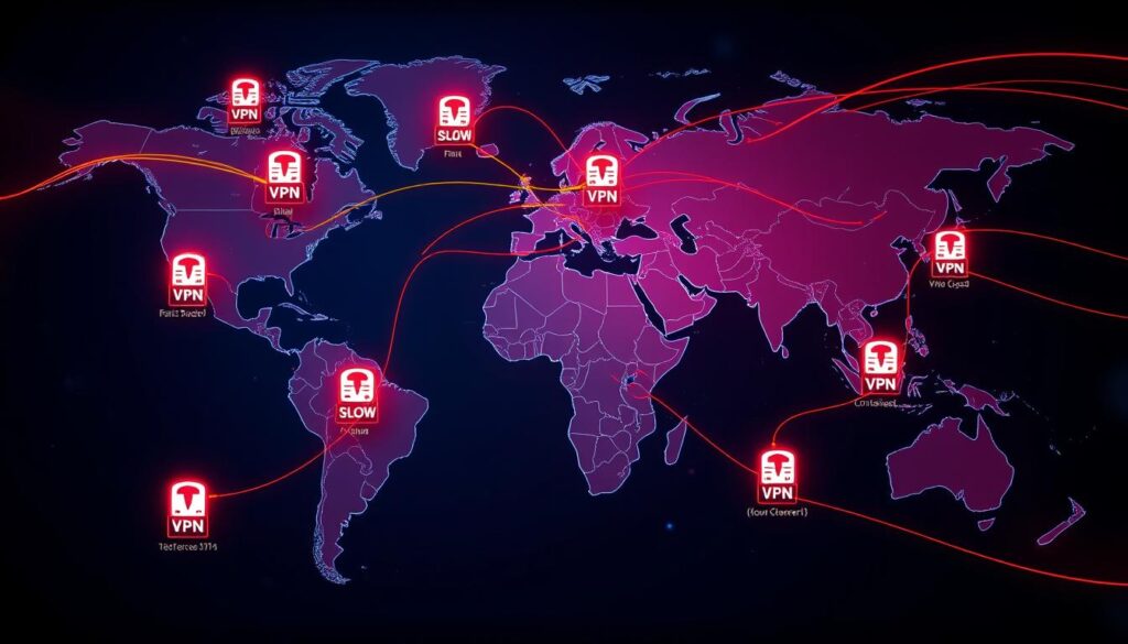 server location impact on VPN speed