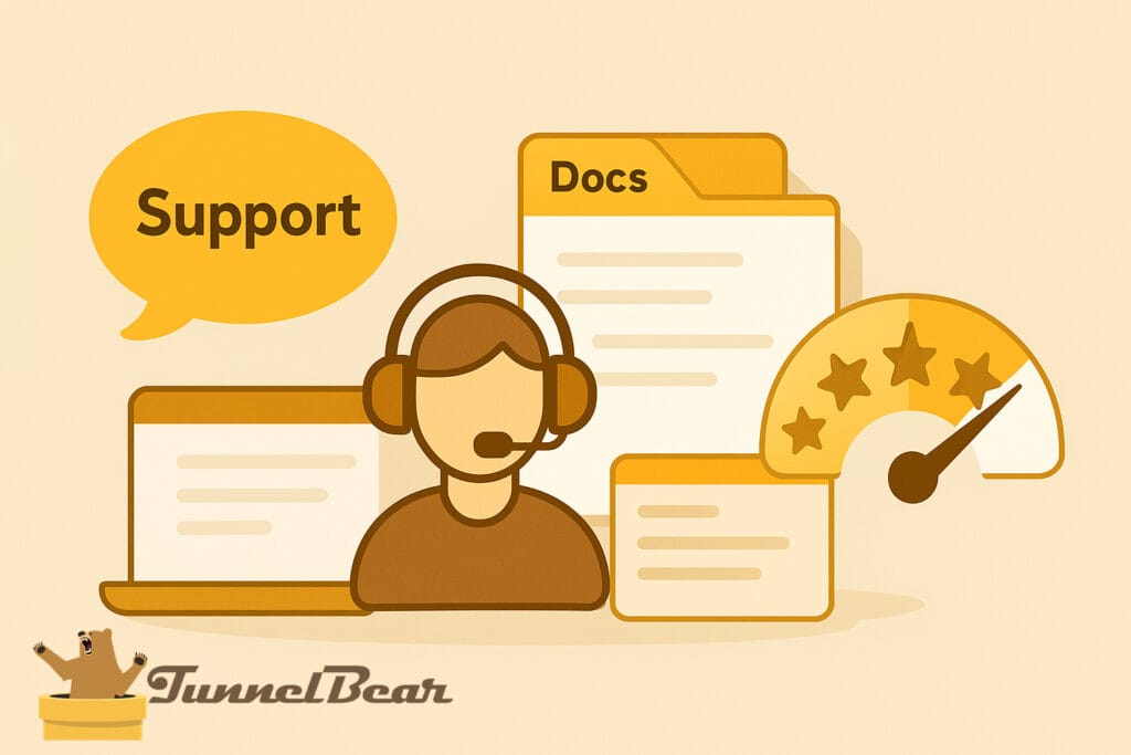 TunnelBear VPN Customer Support & Rating