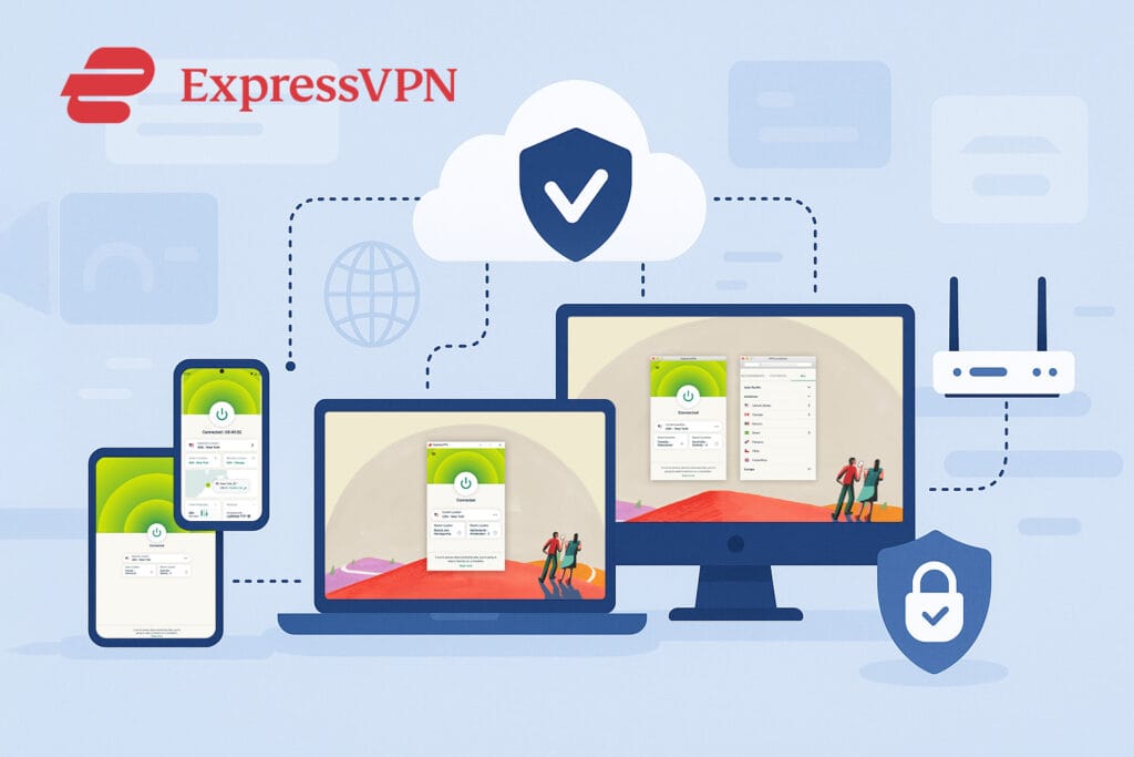 ExpressVPN Review App and UI