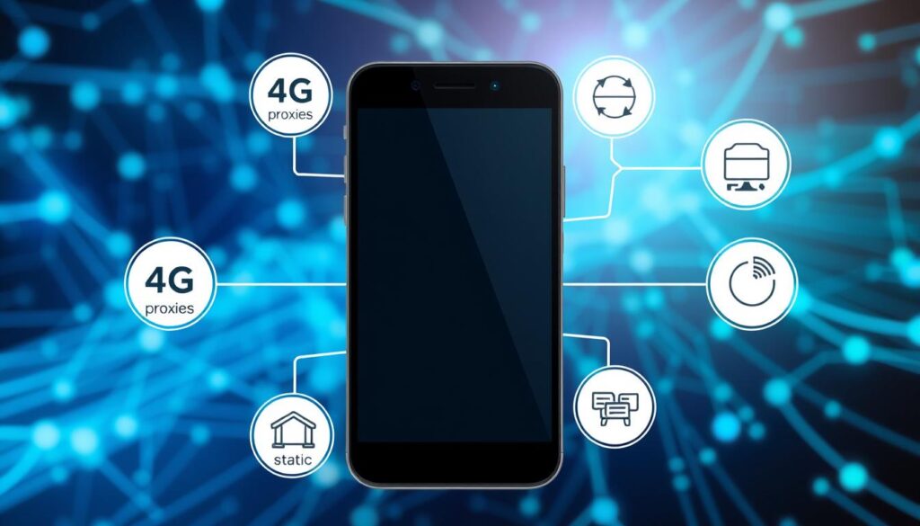 Types of mobile proxies including 4G mobile proxies, 5G mobile proxies, rotating and dedicated mobile proxies