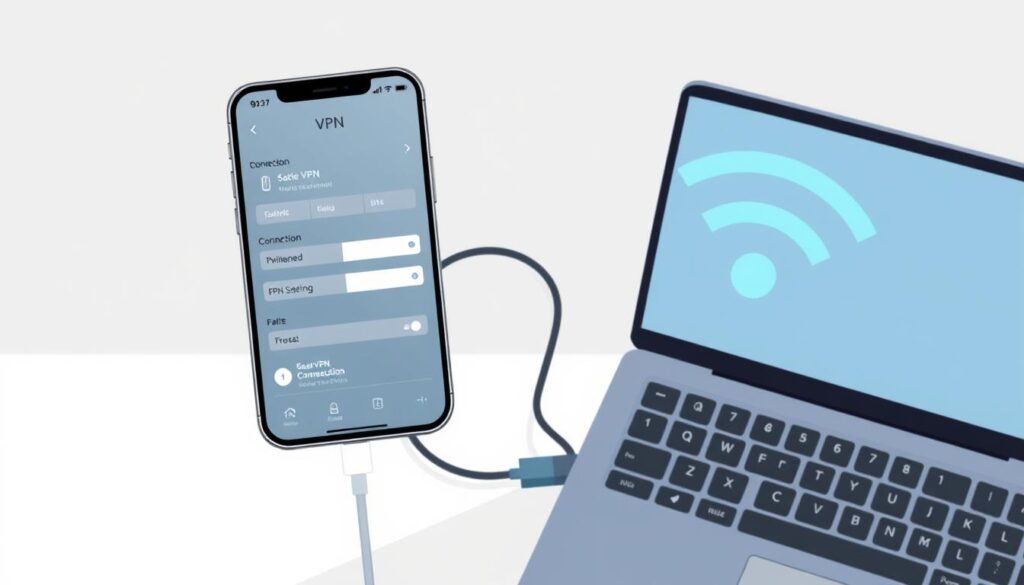 share vpn connection via hotspot