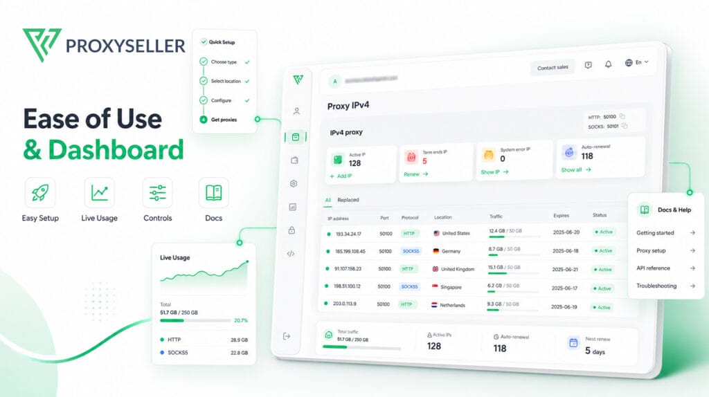 Proxy-seller 4 Proxy-Seller Review Ease of Use & Dashboard