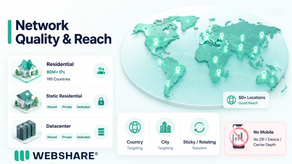1 Webshare Proxy review Webshare Proxy Review Network Quality & Reach