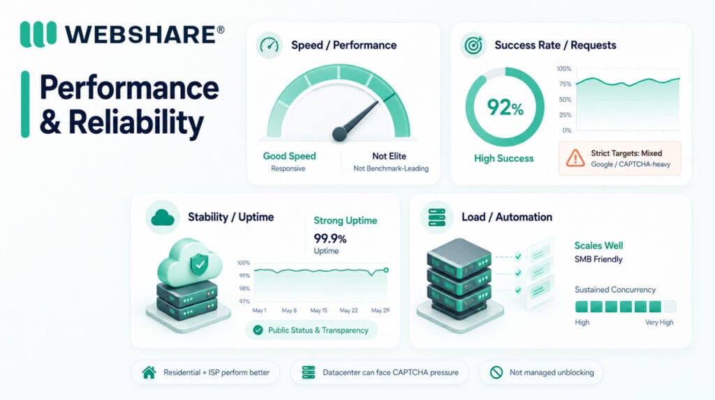 2 Webshare Proxy review Webshare Proxy Review Performance & Reliability